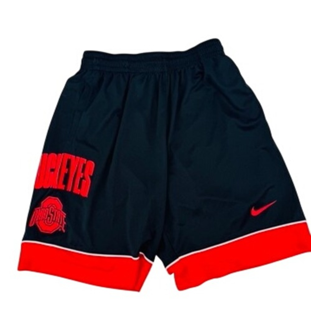 Nike Ohio State Buckeyes Mens Shorts M Black Red Dri-FIT Basketball CV5087-010
